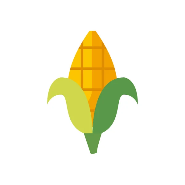 Isolated corn food fill style icon vector design — Διανυσματικό Αρχείο