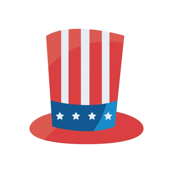 Usa hat fill style icon vector design — 스톡 벡터