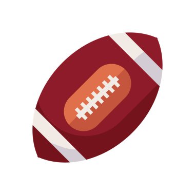 American football ball fill style icon vector design