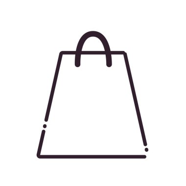 alışveriş poşeti çizgisi biçim vektör tasarımı