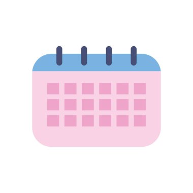 Isolated calendar fill style icon vector design