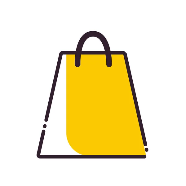 Einkaufstasche füllen Stil-Symbol-Vektor-Design — Stockvektor