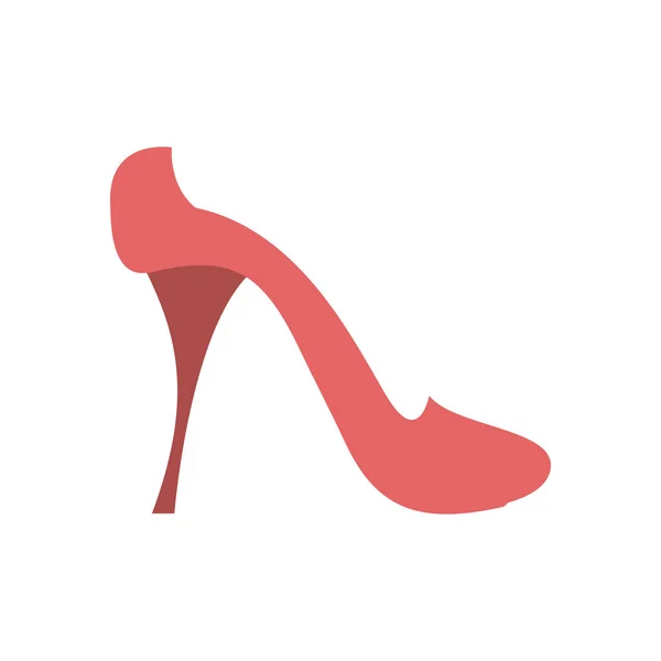 Isolated heel fill style icon vector design — Stock Vector