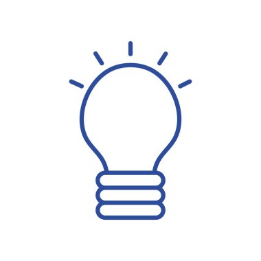 Isolated electric light bulb line style icon vector design
