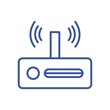 Isolated wifi machine line style icon vector design