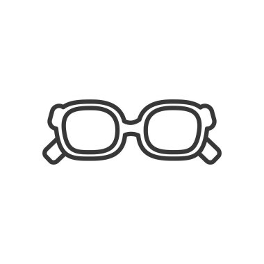 Isolated glasses line style icon vector design