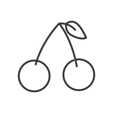 Isolated cherry line style icon vector design