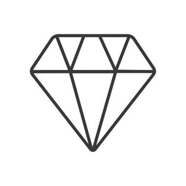 İzole edilmiş elmas çizgisi biçim vektör tasarımı