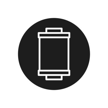camera roll line block style icon vector design
