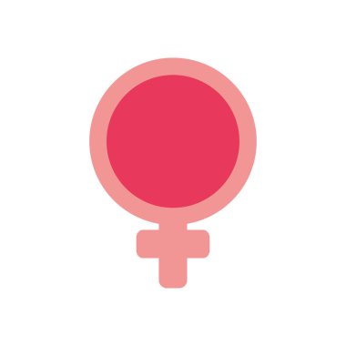 Isolated female gender flat style icon vector design