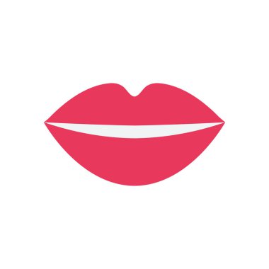Isolated female mouth flat style icon vector design