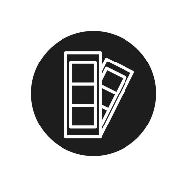 camera strip line block style icon vector design