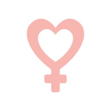 Isolated female gender flat style icon vector design