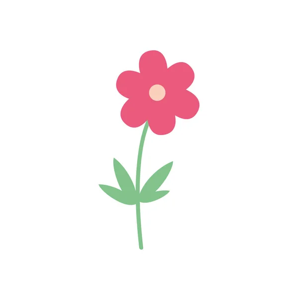 Isolado flor estilo plano ícone vetor design — Vetor de Stock