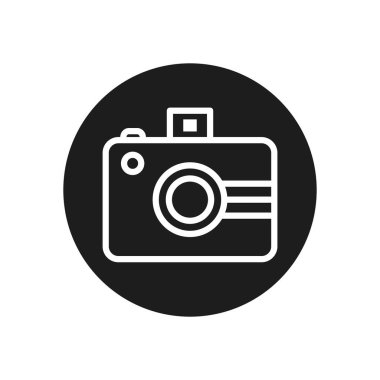 camera device line block style icon vector design