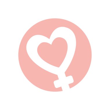 Isolated female gender silhouette style icon vector design