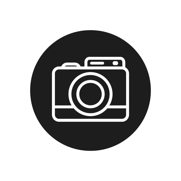 Camera device line block style icon vector design — 스톡 벡터