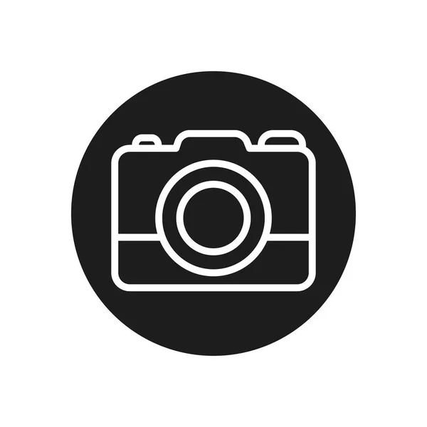 Camera device line block style icon vector design — 스톡 벡터
