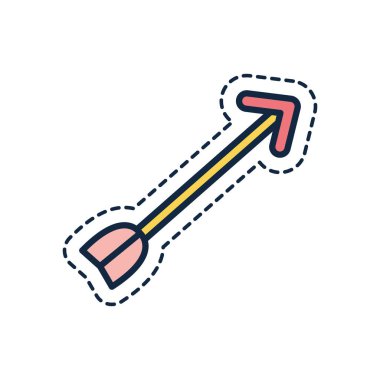 Isolated arrow line fill style icon vector design