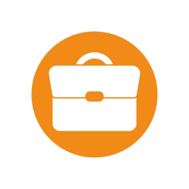 Isolated suitcase bag silhouette block style icon vector design