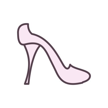 Isolated heel line style icon vector design