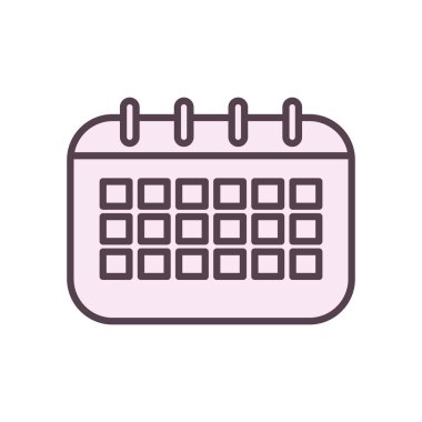Isolated calendar line style icon vector design