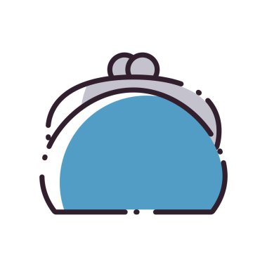 Isolated purse fill style icon vector design