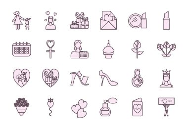 annelerin gündüz çizgisi biçim vektör tasarımı