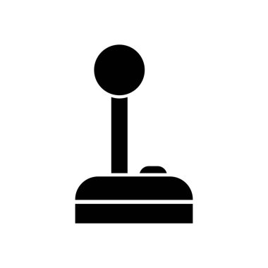 Isolated videogame joystick console silhouette style icon vector design