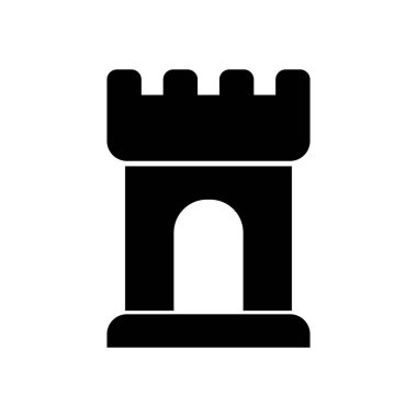 tower of security system silhouette style icon vector design