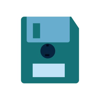 Isolated diskette flat style icon vector design