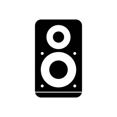 Isolated music speaker silhouette style icon vector design