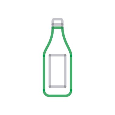 Isolated drink bottle multiply line style icon vector design