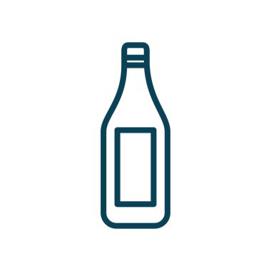 Ayrı içki şişesi çizgisi biçim vektör tasarımı