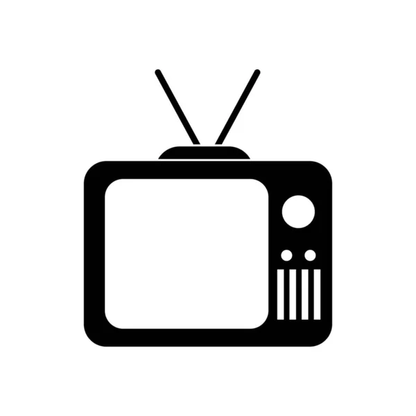Isolated tv silhouette style icon vector design — 图库矢量图片