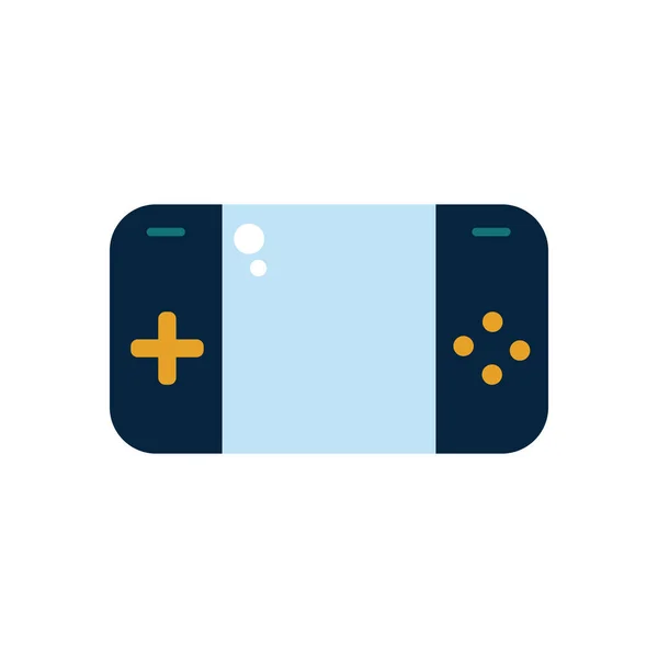 Isolated videogame portable console flat style icon vector design — Stok Vektör