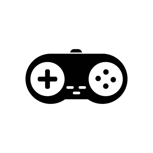 Diseño de vectores de iconos de estilo de silueta de control de videojuegos aislado — Vector de stock