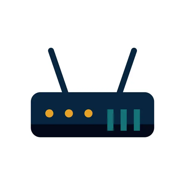 Isolated wifi machine flat style icon vector design — 图库矢量图片