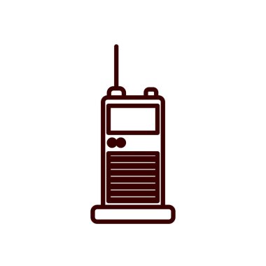 hand radio line style icon vector design