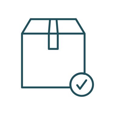 İzole iletim kutusu çizgisi biçim vektör tasarımı