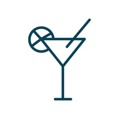 Isolated alcohol cocktail line style icon vector design