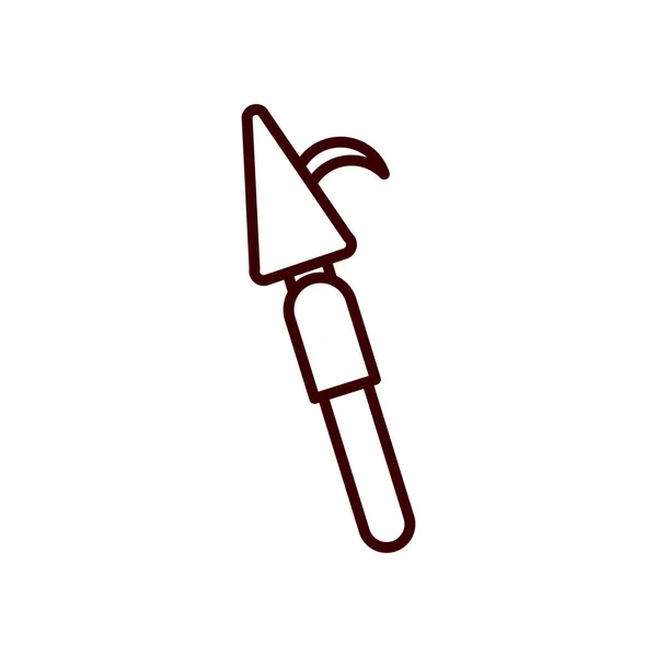 Isolated spear line style icon vector design — Διανυσματικό Αρχείο