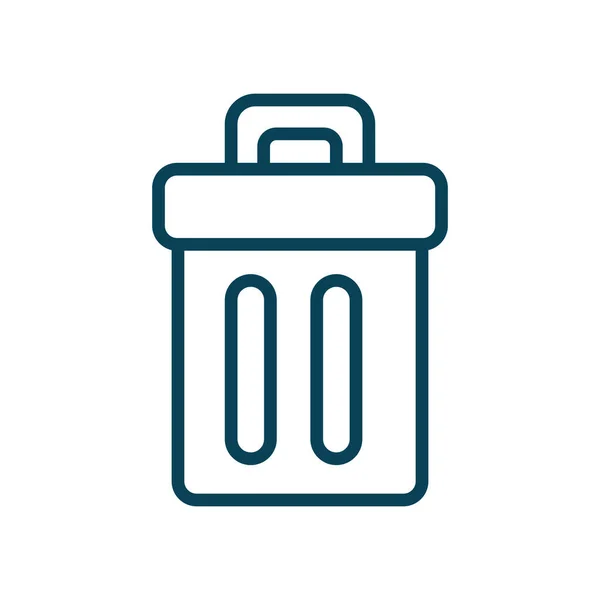 Isolated trash line style icon vector design — Stock Vector