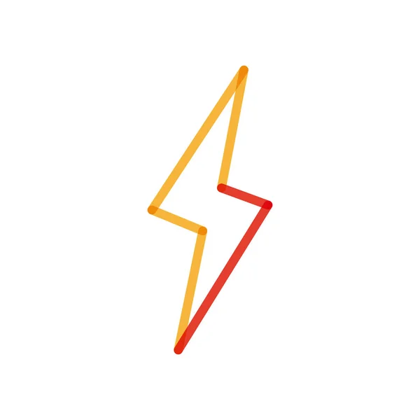 Isolated thunder multiply line style icon vector design — Stockvector