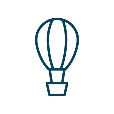 Isolated hot air balloon line style icon vector design