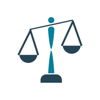 Isolated law scale silhouette style icon vector design