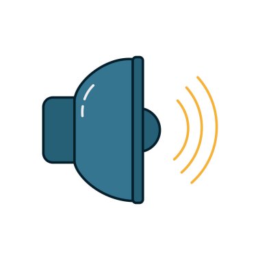 music volume line and fill style icon vector design