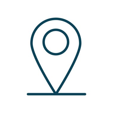 Isolated gps mark line style icon vector design