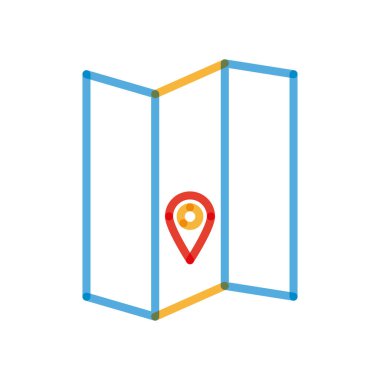 Isolated gps mark multiply line style icon vector design