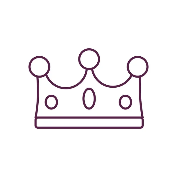Izolovaný design vektoru stylu královské koruny — Stockový vektor